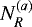 $N^{(a)}_R$